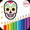 Adult Coloring For Sugar Skull adult coloring for sugar skull