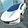 Futuristic Flying Car Driving futuristic flying car driving