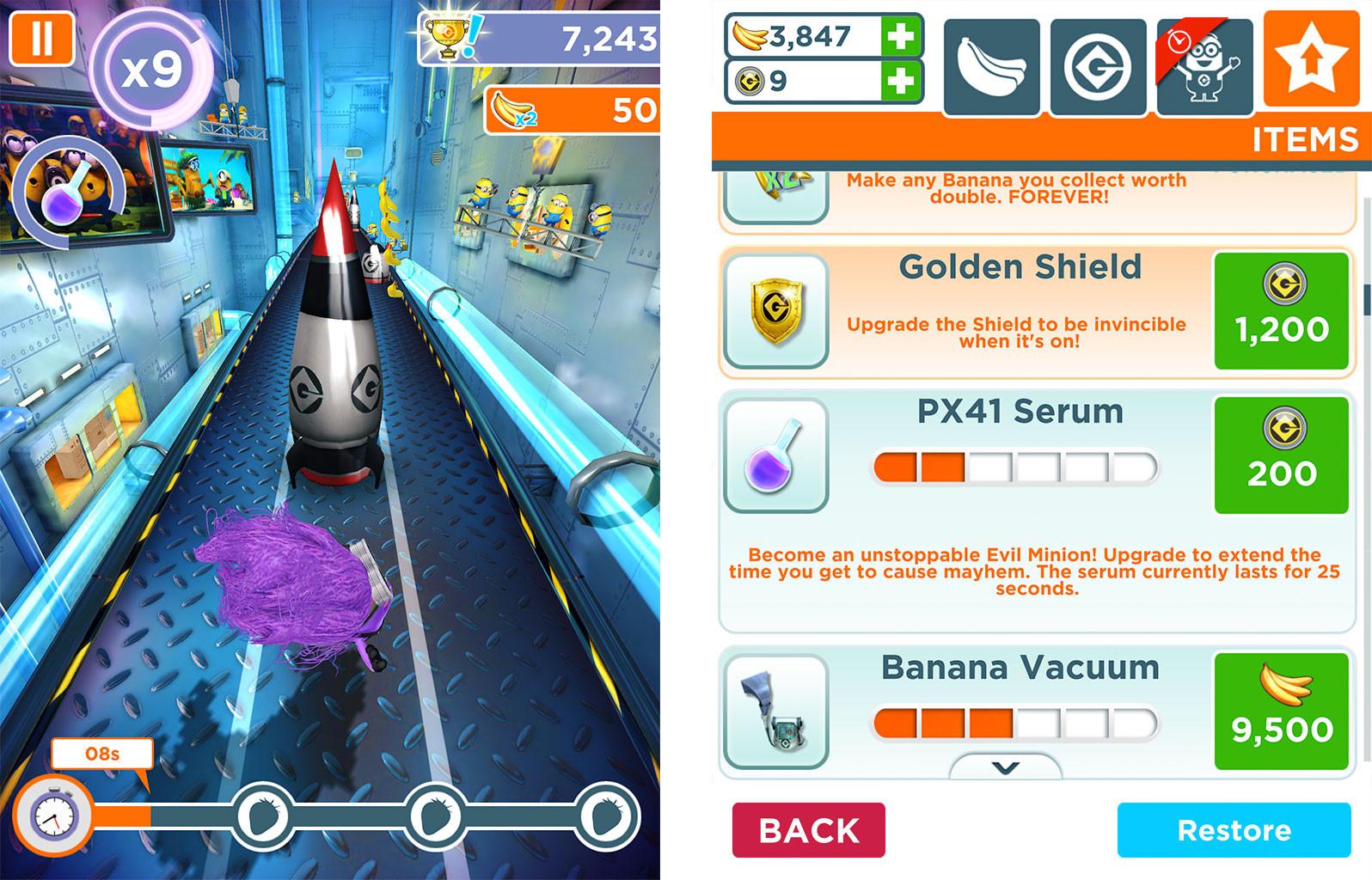 despicable me minion rush