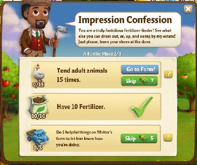 farmville 2 a fertile mind: impression confession rewards, bonus