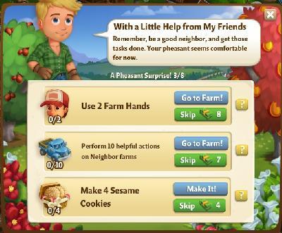 farmville 2 a peasant surprise: with a little help from my friends rewards, bonus