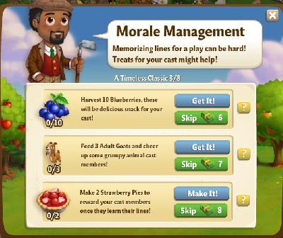 farmville 2 a timeless classic: morale management rewards, bonus