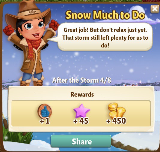 farmville 2 after the  storm: slippery when wet rewards, bonus
