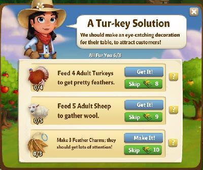 farmville 2 all fur you: a turkey solution rewards, bonus
