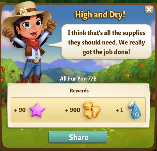 farmville 2 all fur you: all dried up rewards, bonus