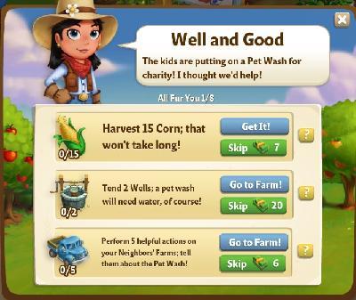 farmville 2 all fur you: well and good rewards, bonus