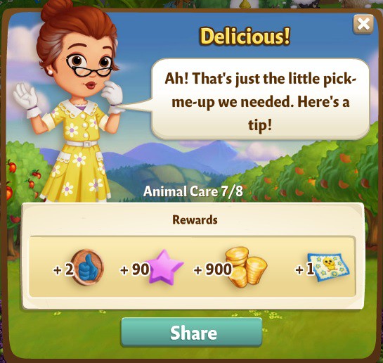 farmville 2 animal care: reach for the peach rewards, bonus