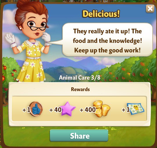 farmville 2 animal care: spreading the love rewards, bonus