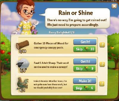 farmville 2 berry delightful: rain or shine rewards, bonus