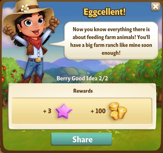 farmville 2 berry good idea: fowl play rewards, bonus
