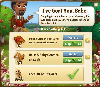 farmville 2 bonus challenge: ive goat you, babe rewards, bonus