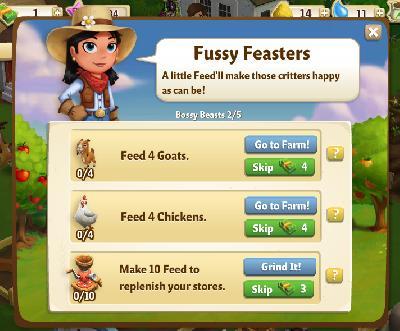 farmville 2 bossy beasts: fussy feasters rewards, bonus