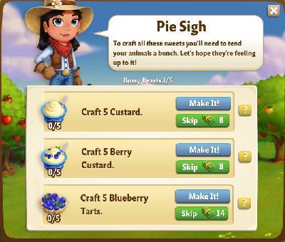 farmville 2 bossy beasts: pie sigh rewards, bonus