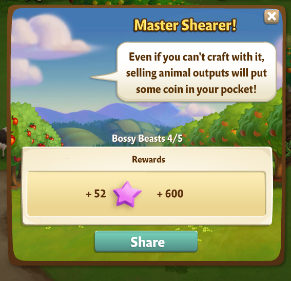 farmville 2 bossy beasts: sheepish subjects rewards, bonus