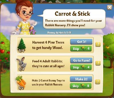 farmville 2 bunny and hutch: carrot and stick rewards, bonus