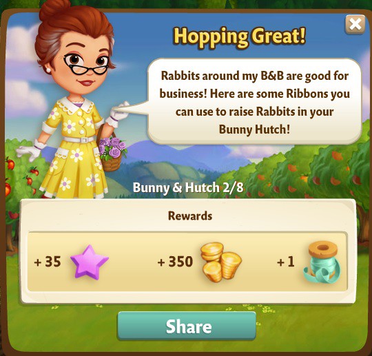farmville 2 bunny and hutch: just fur you rewards, bonus