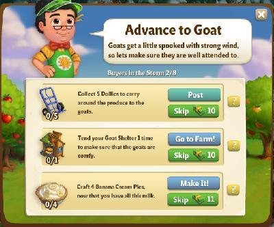 farmville 2 buyers in the storm: advance to goat rewards, bonus
