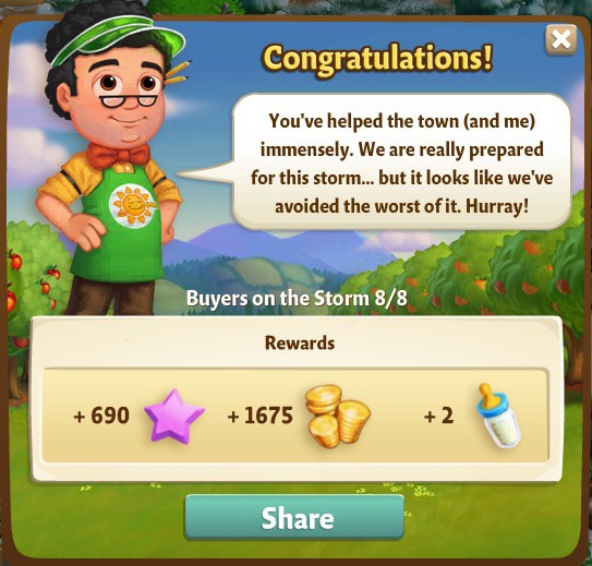farmville 2 buyers in the storm: bear with me rewards, bonus