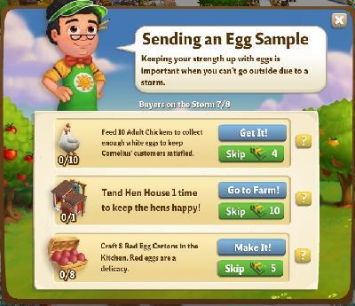 farmville 2 buyers in the storm: sending an egg sample rewards, bonus