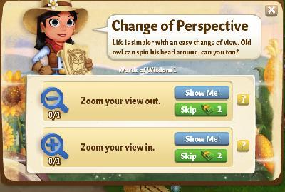 farmville 2 change of perspective rewards, bonus