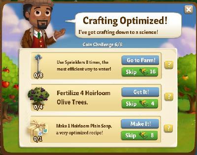 farmville 2 coin challenge: crafting optimized rewards, bonus