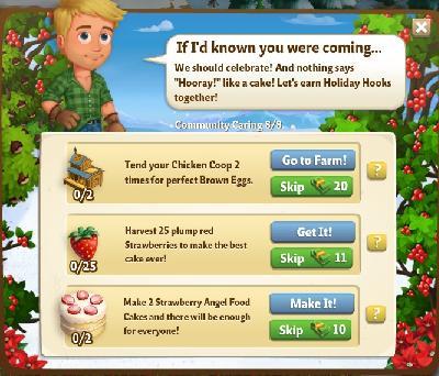 farmville 2 community caring: if i'd known you were coming rewards, bonus
