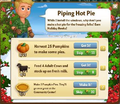 farmville 2 community caring: piping hot pie rewards, bonus