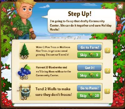 farmville 2 community caring: step up rewards, bonus