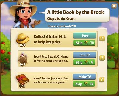 farmville 2 crush in the brush: a little book by the brook rewards, bonus
