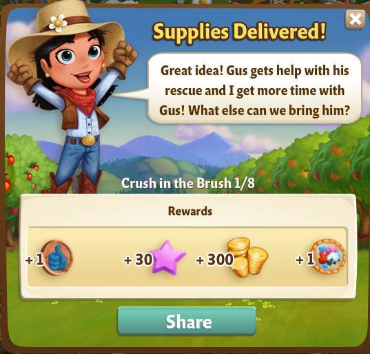farmville 2 crush in the brush: animal lovers rewards, bonus