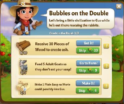farmville 2 crush in the brush: bubbles on the double rewards, bonus