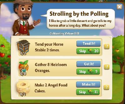 farmville 2 cultivating values: strolling by the polling rewards, bonus