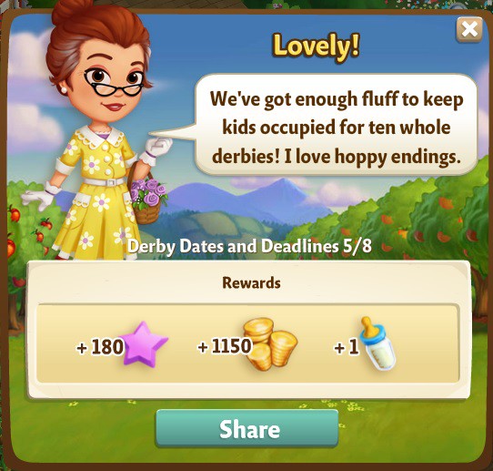 farmville 2 derby dates and deadlines: bad hare day rewards, bonus