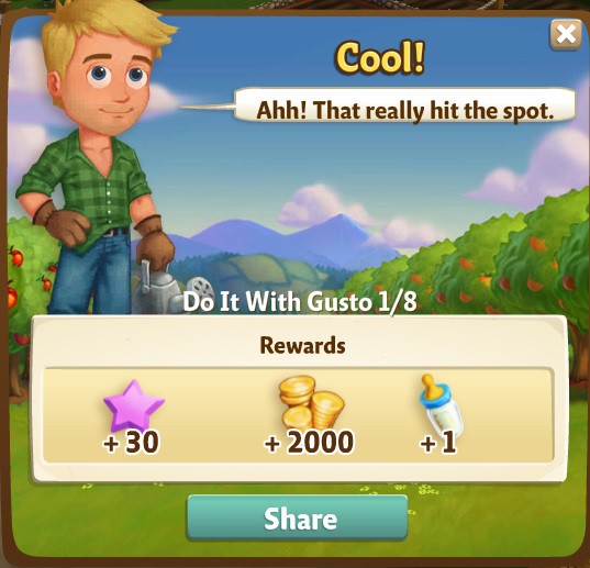 farmville 2 do it with gusto: got milk rewards, bonus