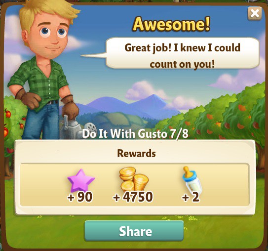 farmville 2 do it with gusto: have a cow rewards, bonus