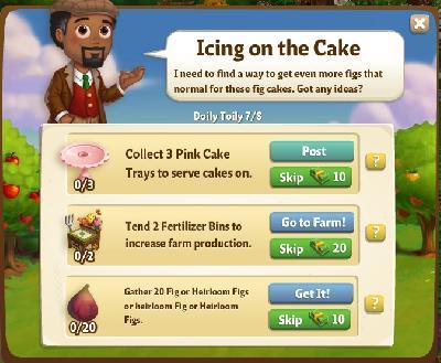 farmville 2 doily toily: icing on the cake rewards, bonus