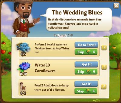 farmville 2 doily toily: the wedding blues rewards, bonus