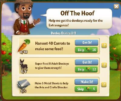 farmville 2 donkey driving: off the hoof rewards, bonus