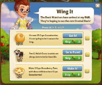 farmville 2 down with that: wing it rewards, bonus