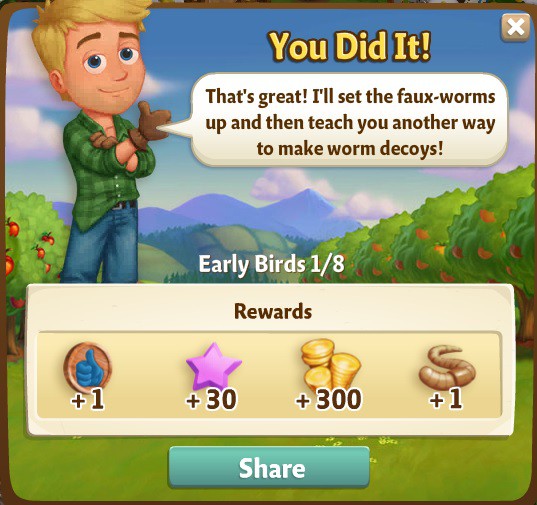 farmville 2 early birds: latex basics rewards, bonus