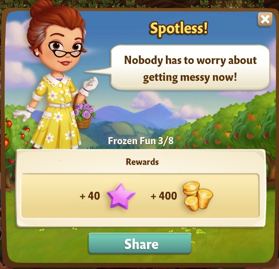 farmville 2 frozen fun: a bit sticky part 3 of 8 rewards, bonus
