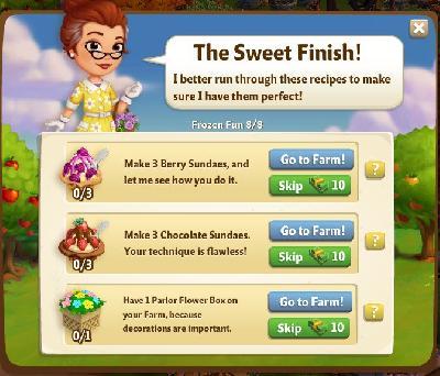 farmville 2 frozen fun: the sweet finish part 8 of 8 rewards, bonus