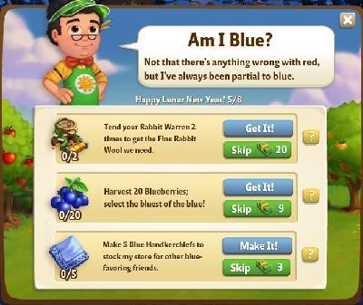 farmville 2 happy lunar new year: am i blue rewards, bonus