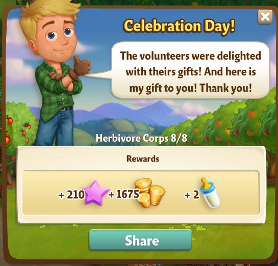 farmville 2 herbivore corps: animal house rewards, bonus