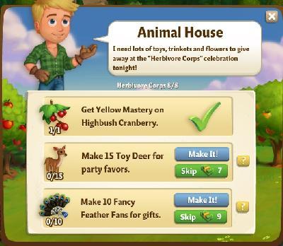 farmville 2 herbivore corps: animal house rewards, bonus