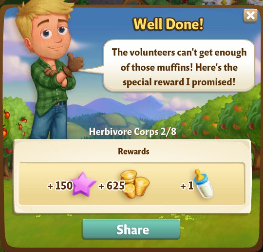 farmville 2 herbivore corps: corps competency rewards, bonus