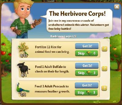 farmville 2 herbivore corps: the herbivore corps rewards, bonus