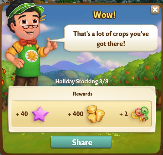 farmville 2 holiday stocking: fantastic fertilizer rewards, bonus