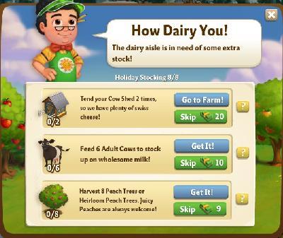 farmville 2 holiday stocking: how dairy you rewards, bonus