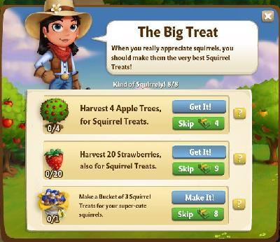 farmville 2 kind of squirrely: the big treat part 8 of 8 rewards, bonus